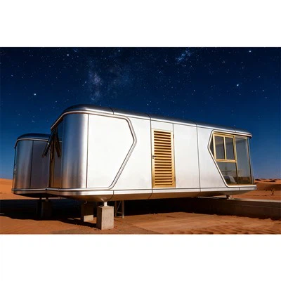 Casa cápsula portátil leve e fácil de transportar para estadias-de curta duração